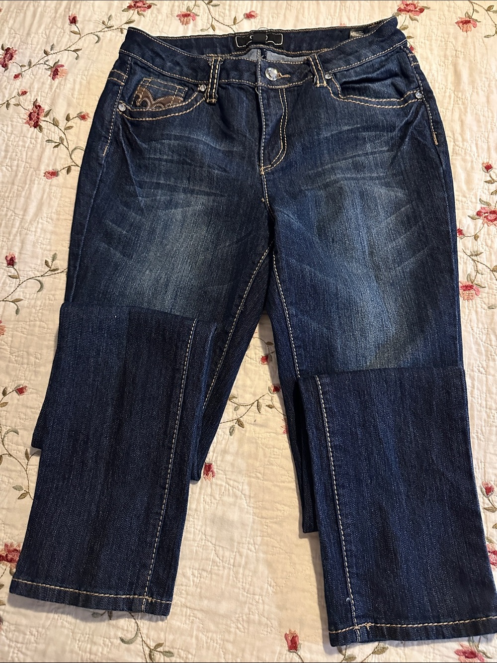 Cato Straight-Leg Dark Blue Jeans